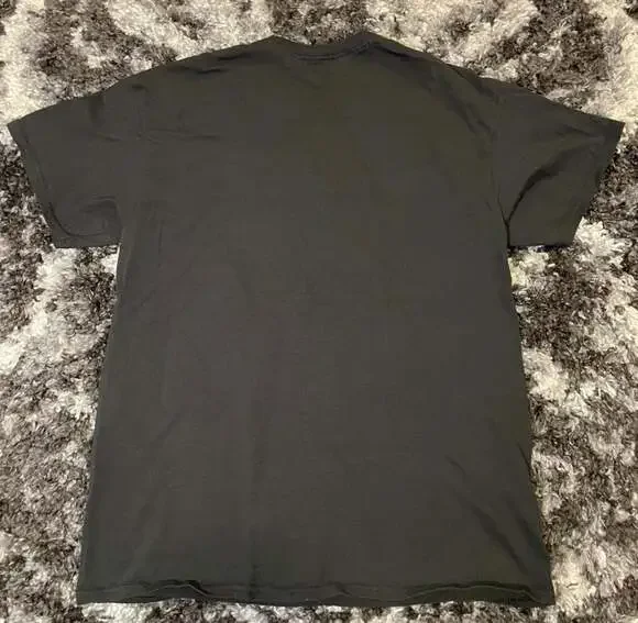 DOM Wolf Graphic T-Shirt Nature Wildlife Moon Scene Black Large - Picture 3 of 4